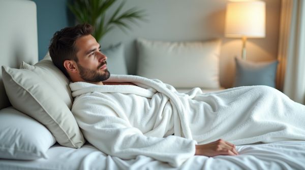 Un peignoir éponge homme pour allier confort et élégance