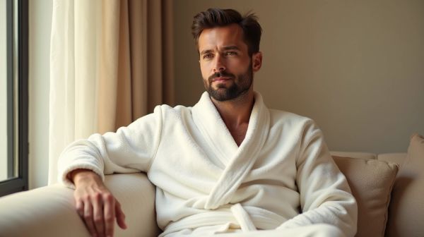 Un peignoir éponge homme pour allier confort et élégance